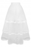 Юбка "Бэкки" белая, фатин с атласной лентой, макси (100 см)