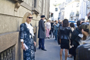 Белла Потёмкина на показе Max Mara в рамках Milan Fashion Week 2