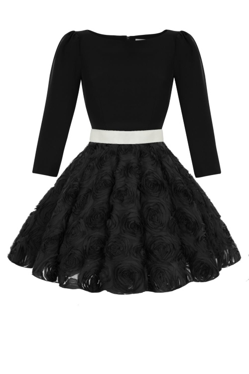 Платье "Мирей" мини, черное