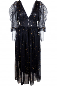 Платье &quot;Эрлин&quot; черное, фатин, декорировано пайетками &quot;звездное небо&quot;