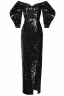 Платье "Эльзи", черное, пайетки 