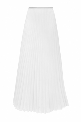 Юбка "плиссе" белая, миди (длина 90 см)