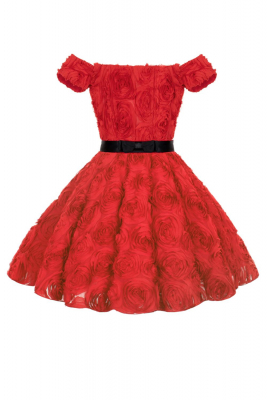 Платье "Эстер" мини, красное
