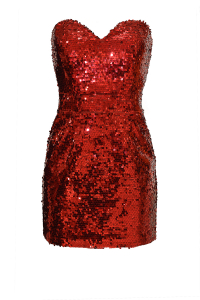 Платье &quot;Мариэль&quot; красное, пайетки, мини