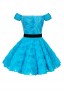 Платье "Эстер" мини, голубое