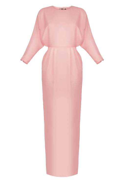 Платье "Михаэль" розовое макси