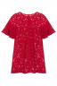 Платье "Пенелопа" детское, красное, кружево