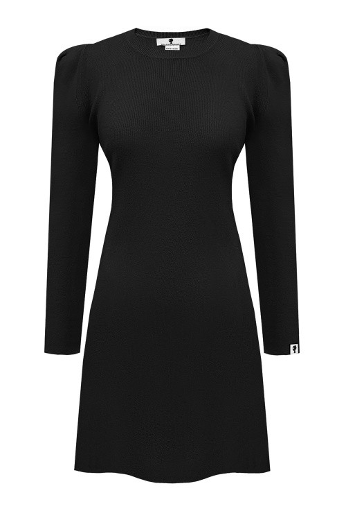 Платье "Эймери" черное, вязаное