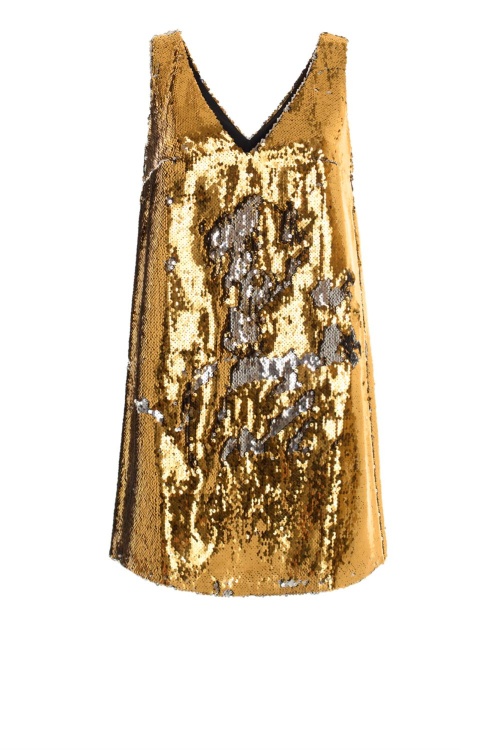 Платье "Розали" золотисто - серебристое, пайетки