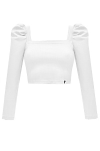 Кроп-водолазка "Юджин", белая