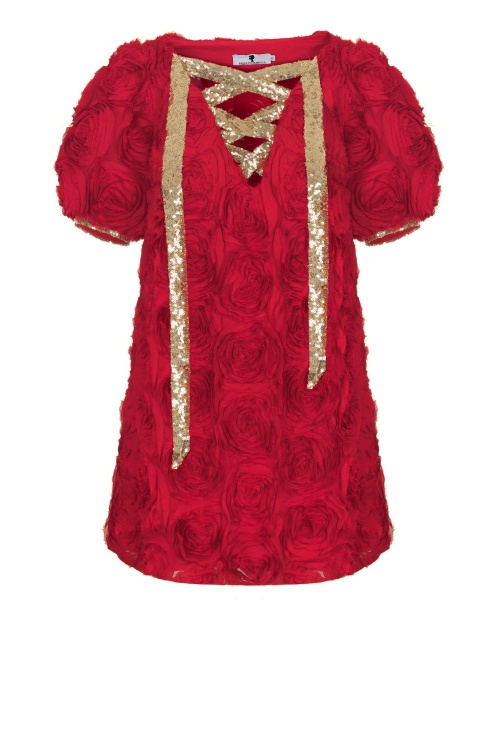 Платье "Энрика" красное, мини