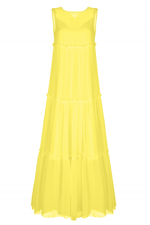 Платье "Марика" желтое, макси