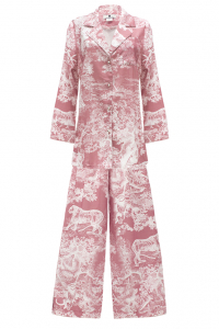 Костюм - пижама &quot;Паскаль&quot; молочный, нежно-розовый принт &quot;прованс&quot;