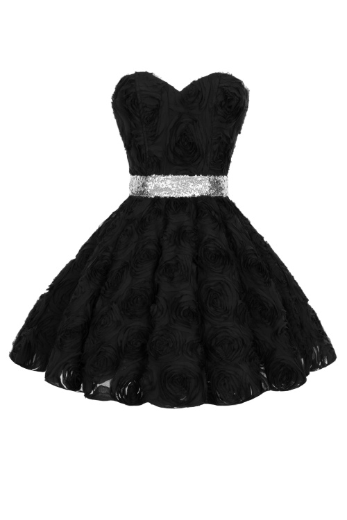 Платье "Росселла" черное, мини
