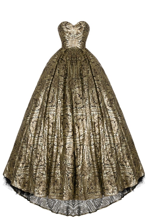 Платье "Амелита" золотисто-черное, пайетки, макси