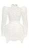 Платье "Дженнер" белое, кружево, мини + подъюбник