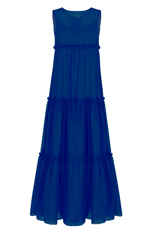 Платье "Марика" синее, макси