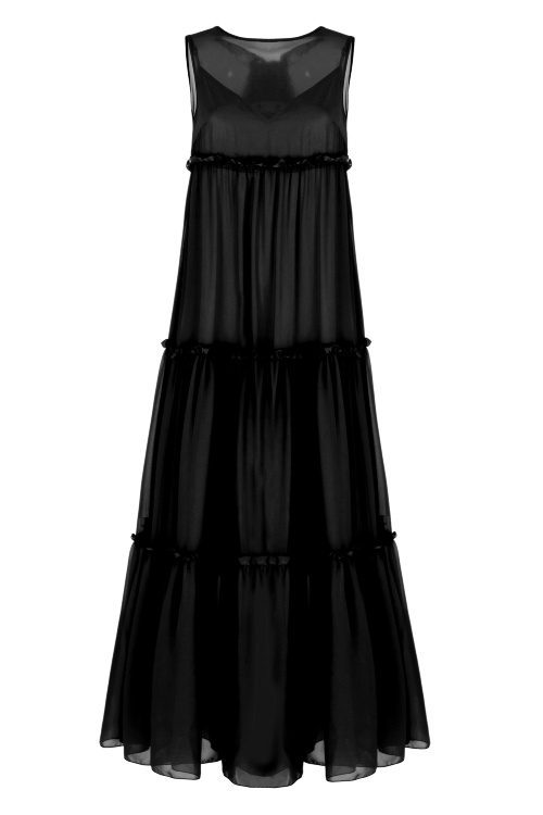 Платье "Марика" черное, макси
