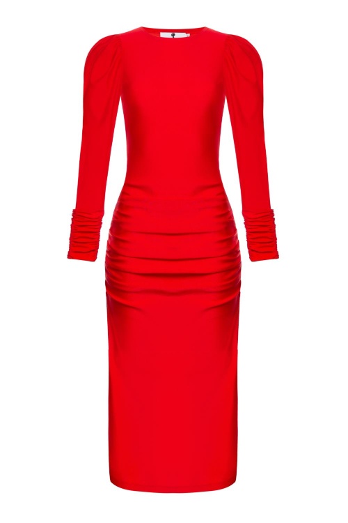 Платье "Пэйдж" красное, бифлекс
