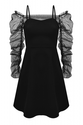 Комплект "Эстелла" черный, сарафан + блуза из фатина