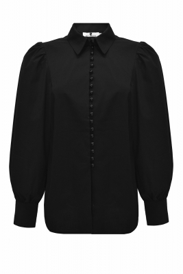 Блуза - рубашка "Лазария" черная