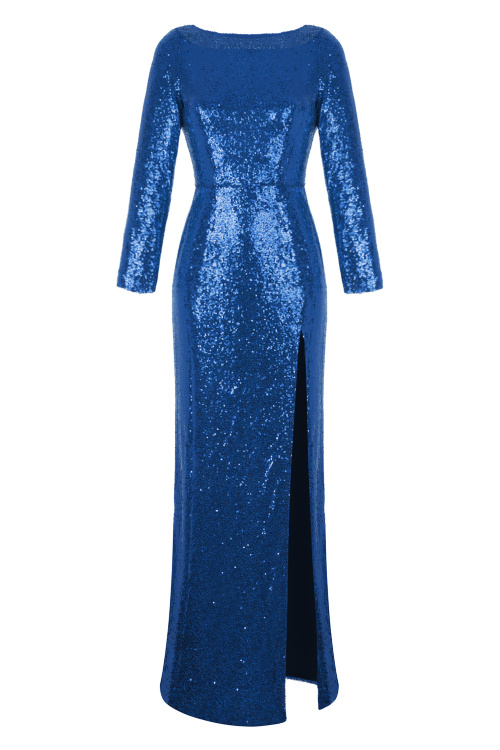 Платье "Джипси" голубое, пайетки