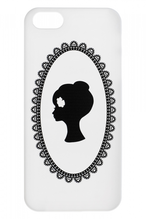 Чехол"Лого" для iPhone  5, белый