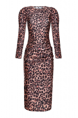 Платье "Пэйдж" рыжий леопард, бифлекс
