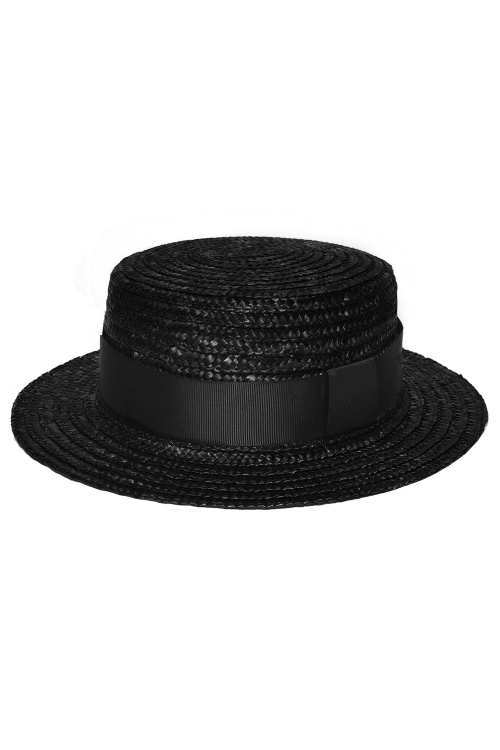 Шляпа "Канотье" черная