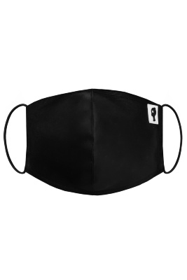 Маска защитная для лица, декоративная (черная)