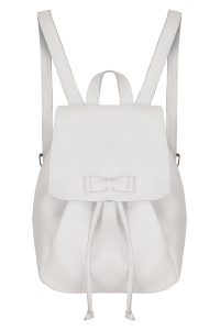 Рюкзак белый кожа