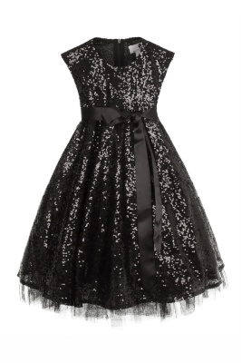 Платье "Ева" черное, пайетки