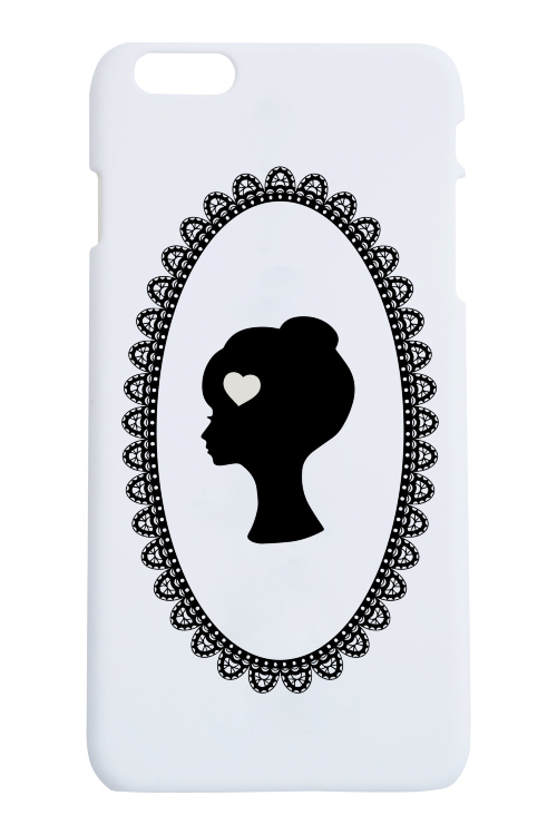 Чехол "Лого" для IPhone 6+,белый