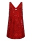 Платье "Розали", красное, пайетки капельки