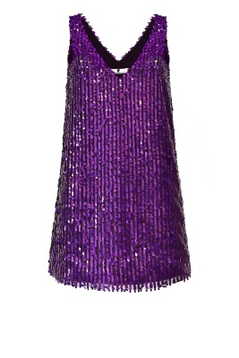 Платье "Розали", фиолетовое, пайетки капельки