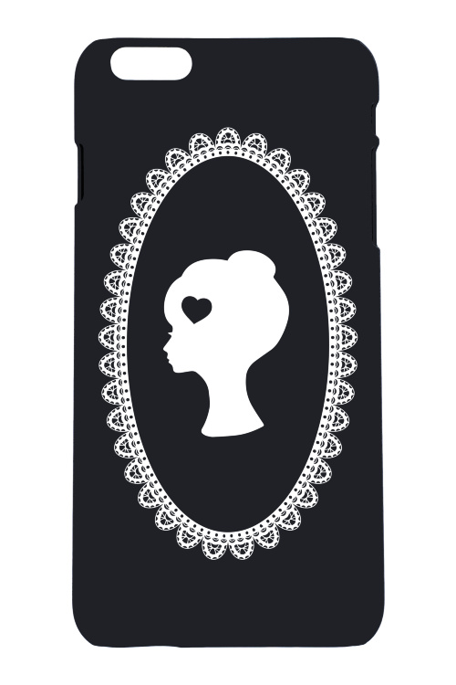 Чехол "Лого" для IPhone 6+,черный