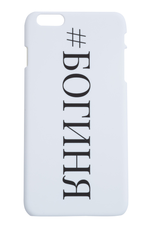 Чехол #БОГИНЯ для IPhone 6+,белый