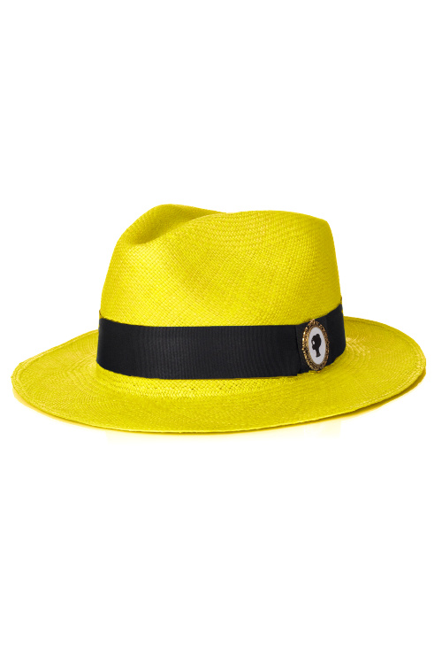 Шляпа желтая