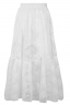 Юбка "Мэлоу" белая, кружево, с воланом (100 см)