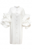 Платье - рубашка "Молли" белая, рукава с воланами