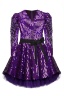 Платье "Дайан" детское, фиолетовое, пайетки