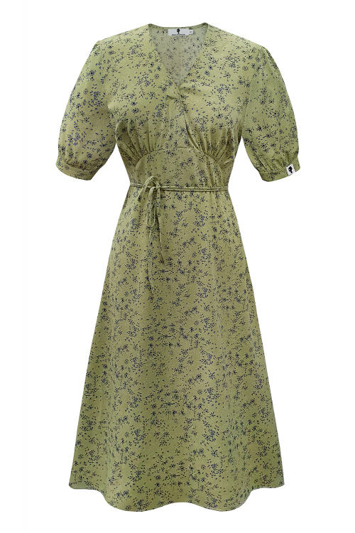 Платье "Есения" оливковое, РОСТ 165