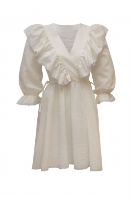 Платье "Паула" белое, с кружевом