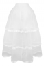 Юбка "Бэкки" белая, фатин с атласной лентой, макси (100 см)