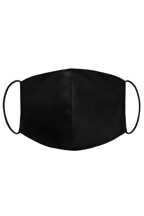 Маска мужская защитная для лица, декоративная (черная)