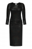 Платье "Шерон" черное, голограмма