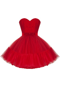 Платье &quot;Ленса&quot; красное, мини